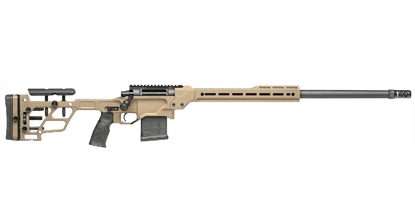 Delta 5 Pro 6.5 Creedmoor Bolt-Action Precision Rifle with Coyote Tan Finish and 26 Inch Barrel Delta 5 Pro 6.5 Creedmoor Bolt-Action Precision Rifle with Coyote Tan Finish and 26 Inch Barrel - Bolt-Action Rifles - Texas Gun Store