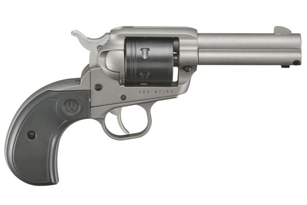 Wrangler 22LR Revolver with Silver Cerakote Finish and Birdshead Grip