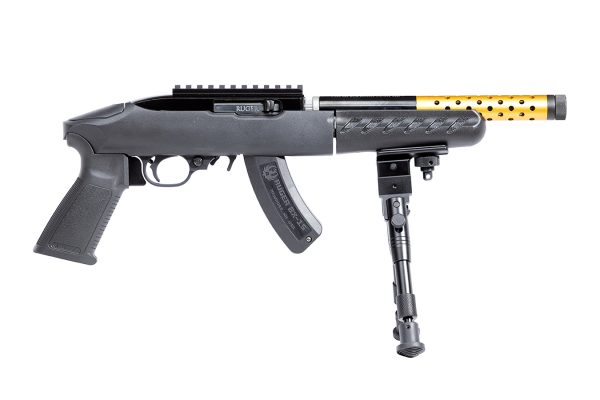 22 Charger Takedown 22LR 15-Round Pistol with Threaded Barrel and UTG Bipod