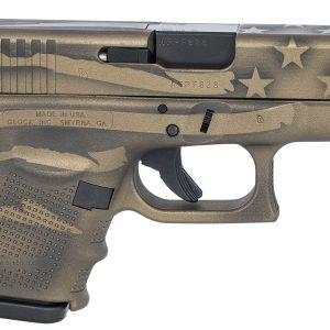 26 Gen4 9mm Subcompact Pistol with Coyote Battle Worn Flag Cerakote Finish (Made in USA) - Firearms - Texas Gun Store
