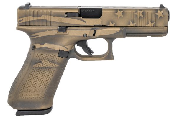 17 Gen5 9mm Pistol with Coyote Battle Worn Flag Cerakote Finish