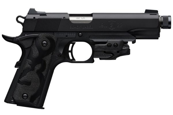 1911-22 Black Label 22LR Suppressor-Ready Pistol with Crimson Trace Laser and Black Finish
