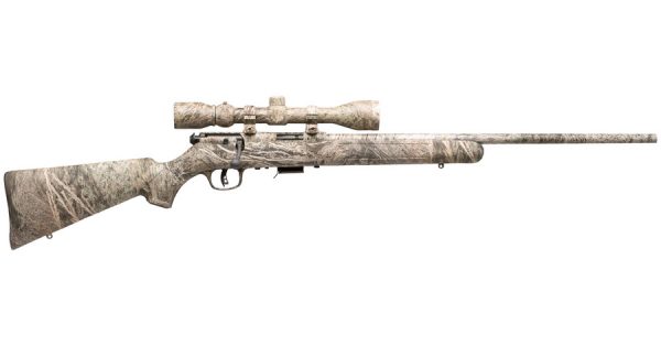 93R17 XP Camo Brush 17 HMR Bolt Action Rimfire Rifle Package with Scope