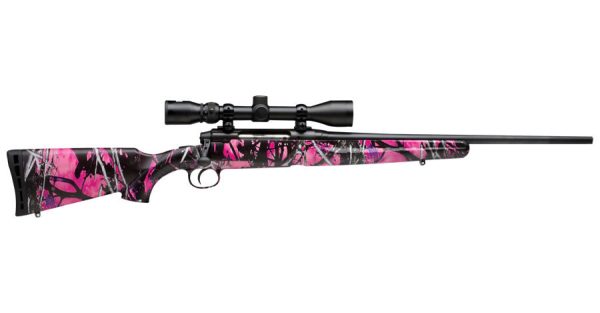 Axis XP Youth 243 Win Bolt Action Rifle with Muddy Girl Stock and Scope