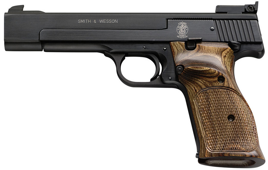Model 41 22 LR Rimfire Pistol 5.5-inch with Wood Target Grips