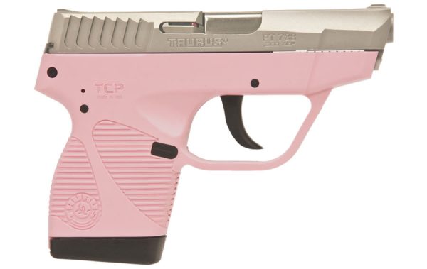 PT-738 TCP 380ACP Compact Pink Pistol with Stainless Slide
