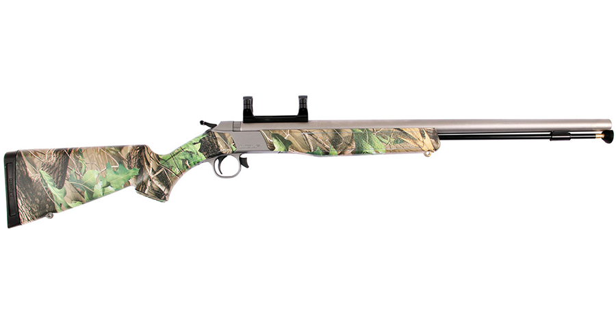 Wolf 50 Caliber Muzzleloader with Realtree Hardwoods Green HD Camo Stock