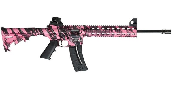 MP15-22 22 LR Pink Platinum Semi-Auto Rimfire Rifle
