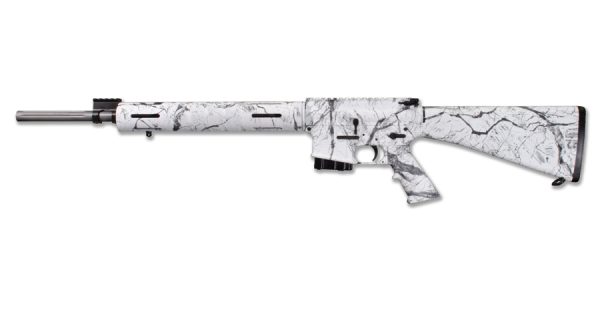 WW-15 Varmint Exterminator 223 Fluted Flat-Top Rifle with Snow Camo Coating
