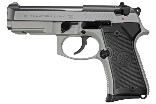 92FS COMPACT INOX W/RAIL 9MM
