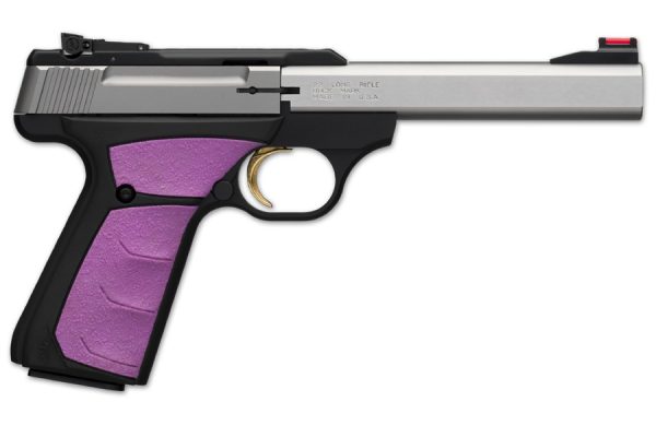 Buck Mark Plus 22LR Stainless Steel with Fuchsia Grips