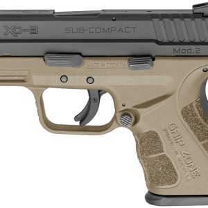 XD Mod.2 9mm Sub-Compact Flat Dark Earth (FDE) with GripZone