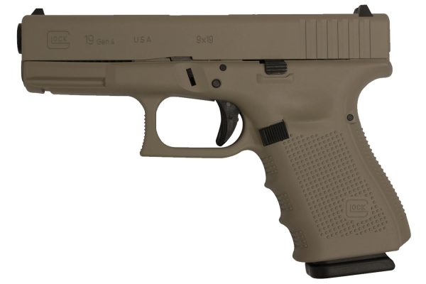 19 Gen4 9mm 15-Round Pistol with Hot Cerakote Magpul Dark Earth Finish