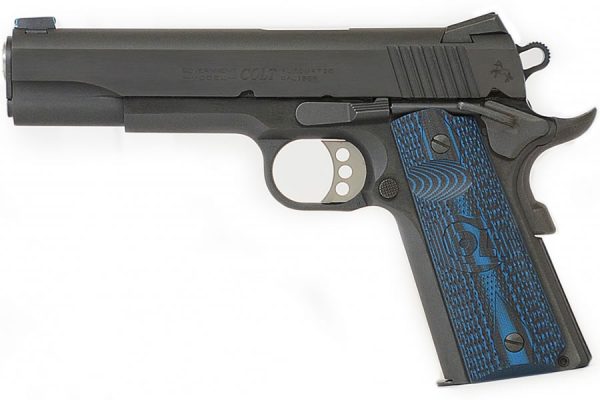1911 Competition Pistol 45 ACP with Blue G10 Grips