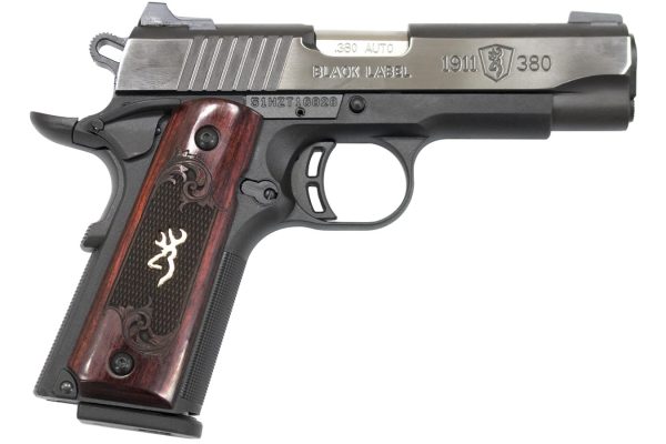 1911-380 Medallion Pro Compact 380 ACP with Checkered Rosewood Grips
