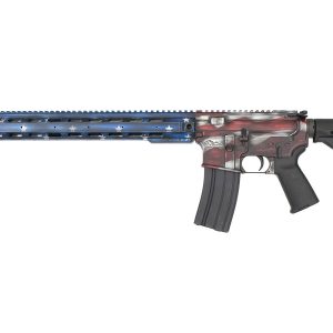 AM-15 5.56mm Patriotic Semi-Automatic Rifle with American Flag Battle Worn Finis