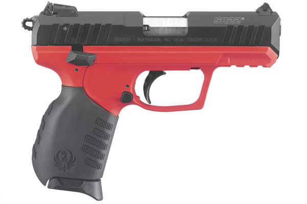 SR22 22LR Red Titanium Cerakote Rimfire Pistol with Threaded Barrel
