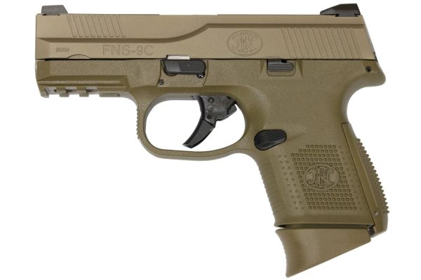 FNS-9 Compact 9mm Flat Dark Earth Striker-Fired Pistol (No Manual Safety)