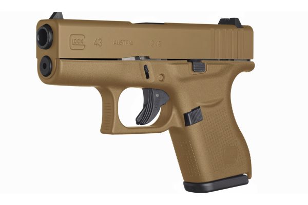 43 9mm Single Stack Pistol with Combat Coyote Tan Cerakote Finish