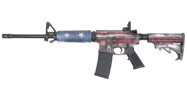 MP15 Sport II 5.56mm Semi-Auto RIfle with American Flag Patriotic Cerakote Finis