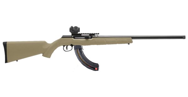 A22 22LR Flat Dark Earth (FDE) Semi-Auto Rifle wit Bushnell TRS-25 Red Dot and 2