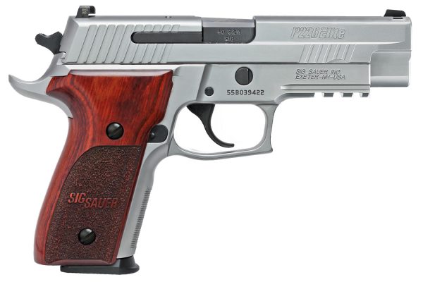 P226 Stainless Elite 40 S&W Full-Size Pistol with Night Sights