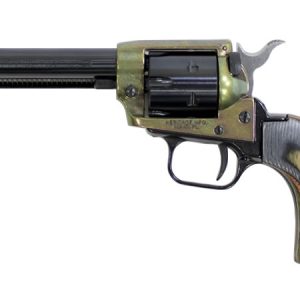 Rough Rider 22LR Case Hardened Rimfire Revolver with Green Laminate Grips