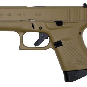 43 9mm Single Stack Pistol with Tactical Coyote Tan Cerakote Finish