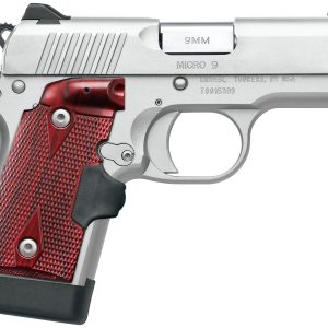 Micro 9 Stainless 9mm with Rosewood Crimson Trace Lasergrips and Green Fiber Opt