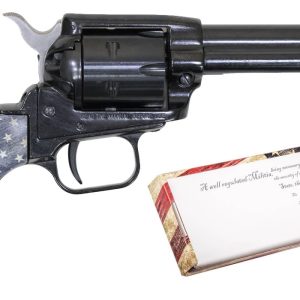 Rough Rider 22LR Rimfire Revolver with 4.75-Inch Barrel and US Flag Grips