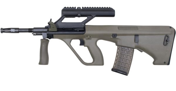 Aug A3 M1 5.56mm Bullpup Rifle with 3x Optic and Green Stock