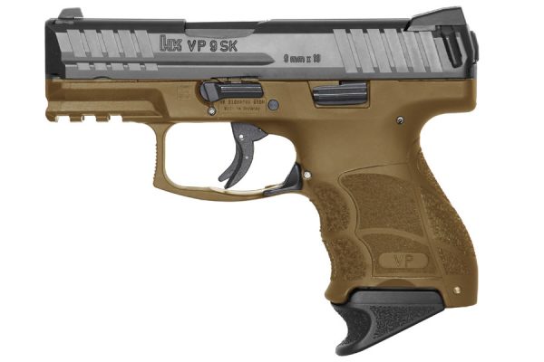 VP9SK 9mm FDE Striker-Fired Pistol with Night Sights and 3 Magazines