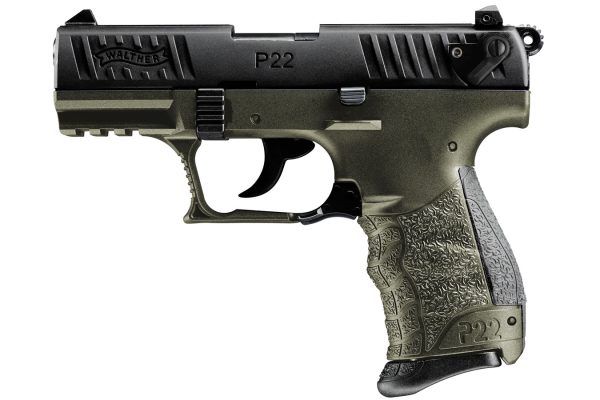 P22QD Military 22LR Rimfire Pistol with OD Green Frame