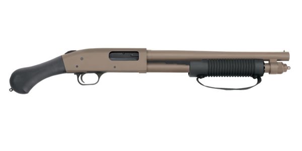 590 Shockwave Flat Dark Earth Cerakote 12 Gauge Pump-Action with 14 inch Barrel
