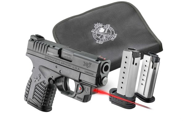 XDS 3.3 Single Stack 45ACP w/ Viridian E-Series Red Laser and Notebook Gun Case