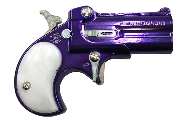 .22LR Derringer with Purple Jewel Tone Finish and Pearl Grips