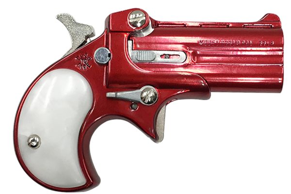 .22LR Derringer with Red Jewel Tone Finish and Pearl Grips