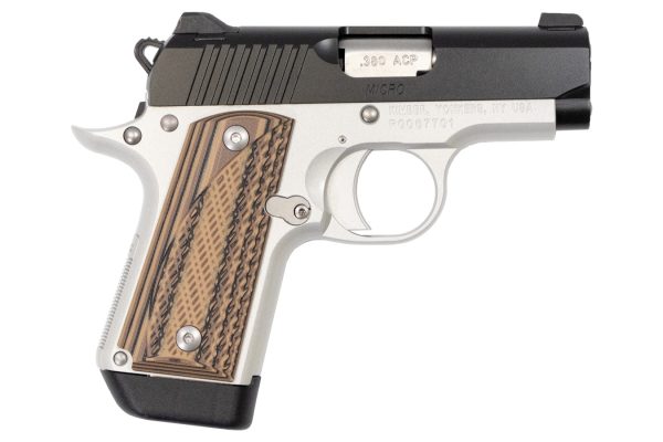 Micro Carry Advocate 380 Auto with Night Sights and Brown G10 Grips