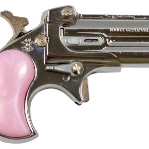 22LR Derringer with Chrome Finish and Pink Pearl Grips - Derringers - Texas Gun Store