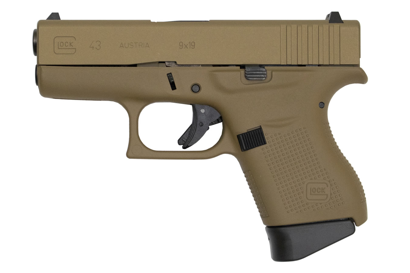 43 9mm Flat Dark Earth (FDE) Single Stack Pistol