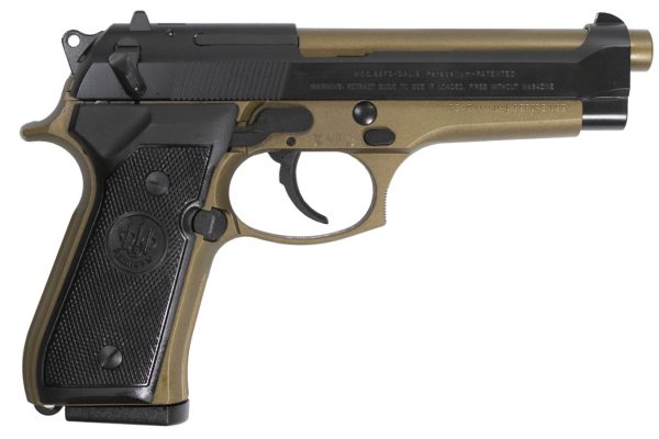 92FS 9mm DA/SA Pistol with Burnt Bronze Frame