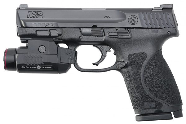 MP9 M2.0 Compact 9mm Pistol with Crimson Trace Rail Master Universal Tactical Light and No Thumb Safety