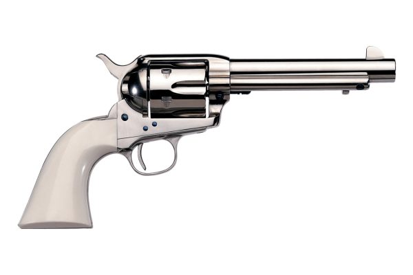 1873 Cody 45 Colt Nickel-Plated Cattleman Revolver