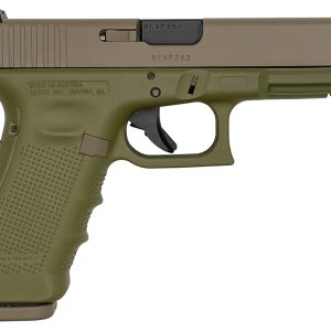 17 Gen4 9mm 17-Round Pistol with Cerakote Bazooka Green / FDE Finish