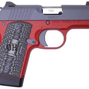 Micro 9 9mm Matte Grey Slide and Matte Red Frame Special Edition Pistol