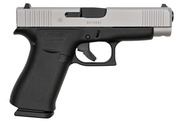 48 9mm 10-Round Pistol with Silver Slide