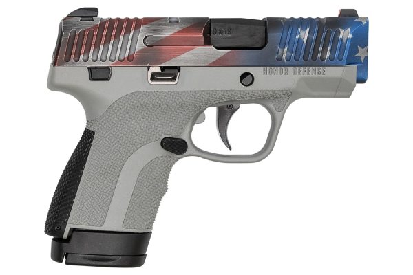 Honor Guard 9mm Sub-Compact Pistol with Gray Frame and USA Cerakote Slide