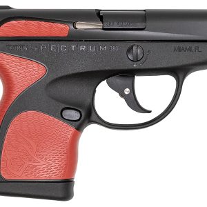 Spectrum .380 Auto Black Pistol with Red Grips - Firearms - Texas Gun Store