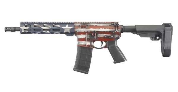 AR-556 5.56mm Pistol with Stabilizing Brace and American Flag Cerakote