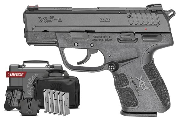 XD-E 9mm DA/SA Concealed Carry Pistol with Instant Gear Up Package